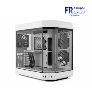 HYTE Y60 Modern Aesthetic 3 FE12 Fans Included PCIE 4.0 Riser Cable White Mid Tower Case