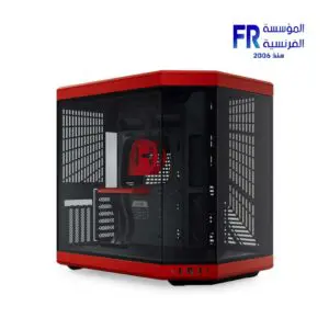 HYTE Y70 Modern Aesthetic Included Luxury PCIE 4.0 Riser Cable Black Red Mid Tower Case