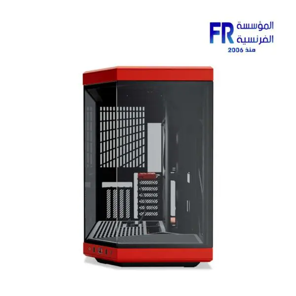 HYTE Y70 Modern Aesthetic Included Luxury PCIE 4.0 Riser Cable Black Red Mid Tower Case