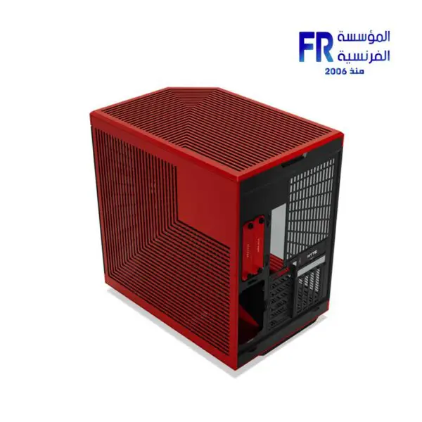 HYTE Y70 Modern Aesthetic Included Luxury PCIE 4.0 Riser Cable Black Red Mid Tower Case