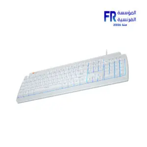 MK600MX Blue switch Arabic Mechanical Rainbow White