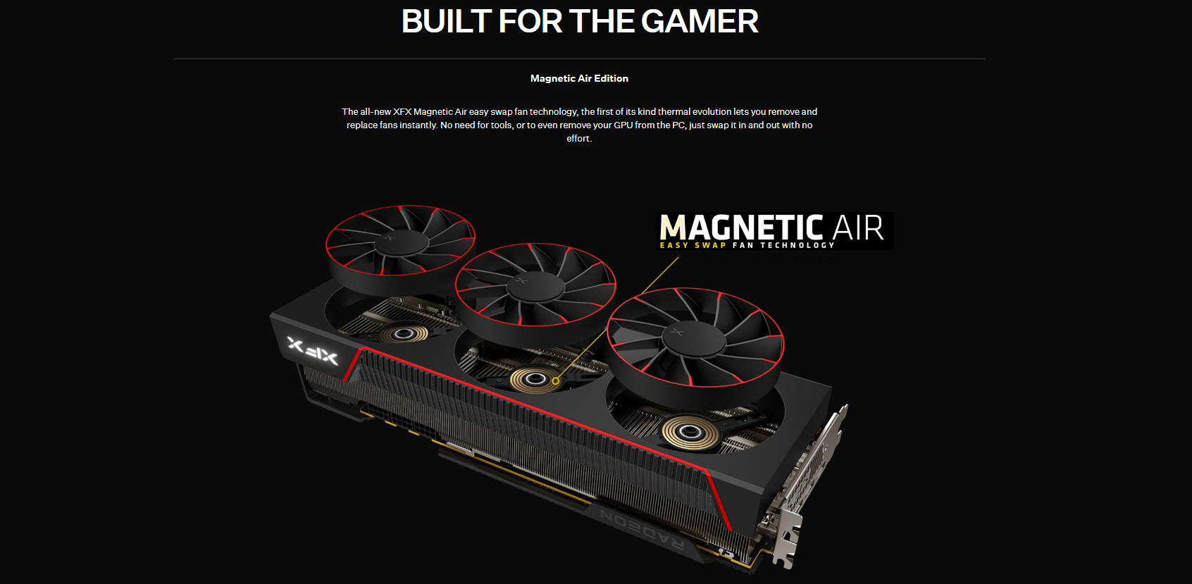 XFX Mercury Radeon RX 7900 XTX Magnetic Air 24GB GDDR6 Graphic Card