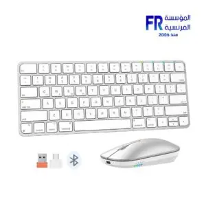 Meetion Ikey C210 Quite Slim Four Modes Keyboard And Mouse Silver Combo