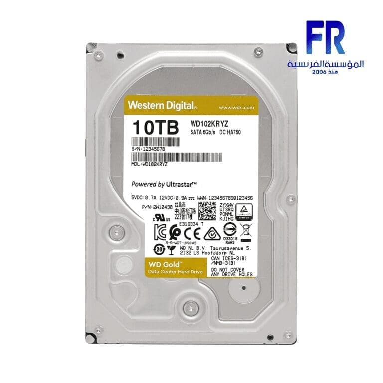 Wd Gold 10Tb Internal Desktop Hard Drive Alfrensia