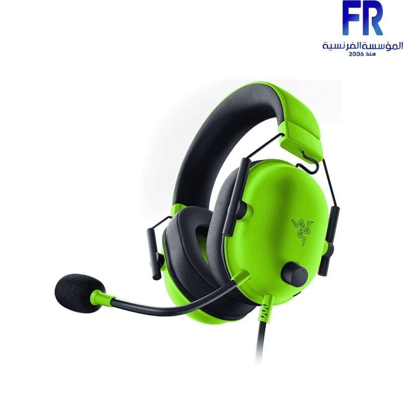 Razer Blackshark V2 X Green Gaming Headset Alfrensia
