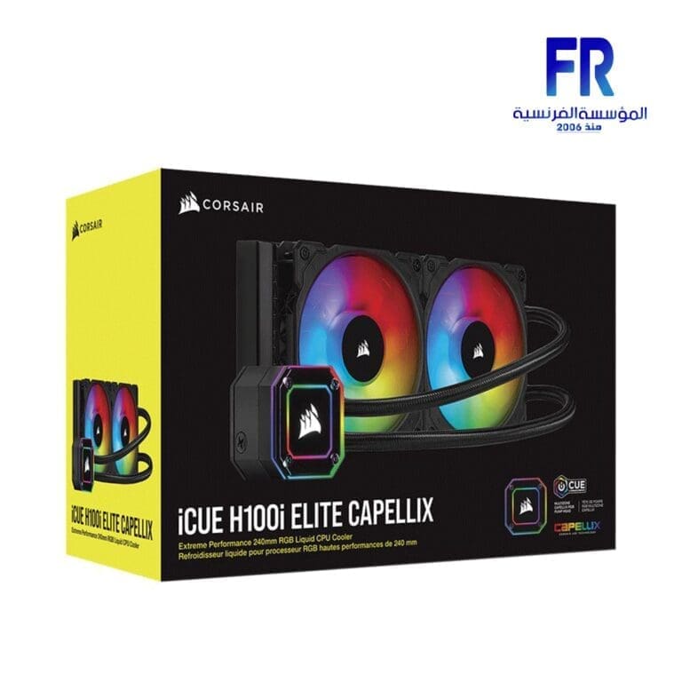 Corsair Icue H100I Elite Capellix Liquid Cpu Cooler