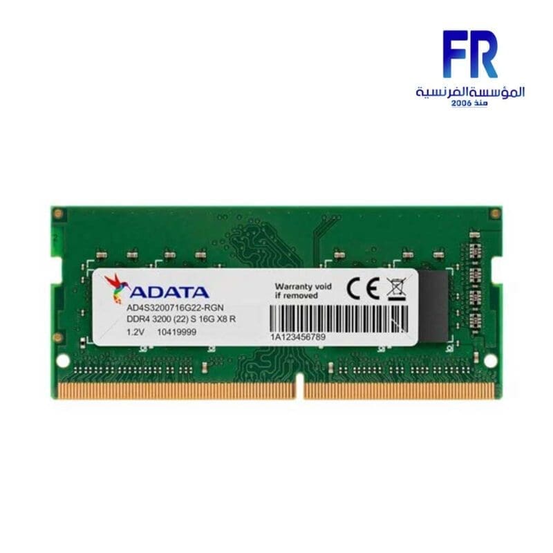 Adata 16Gb DDR4 3200Mhz Laptop Memory Alfrensia