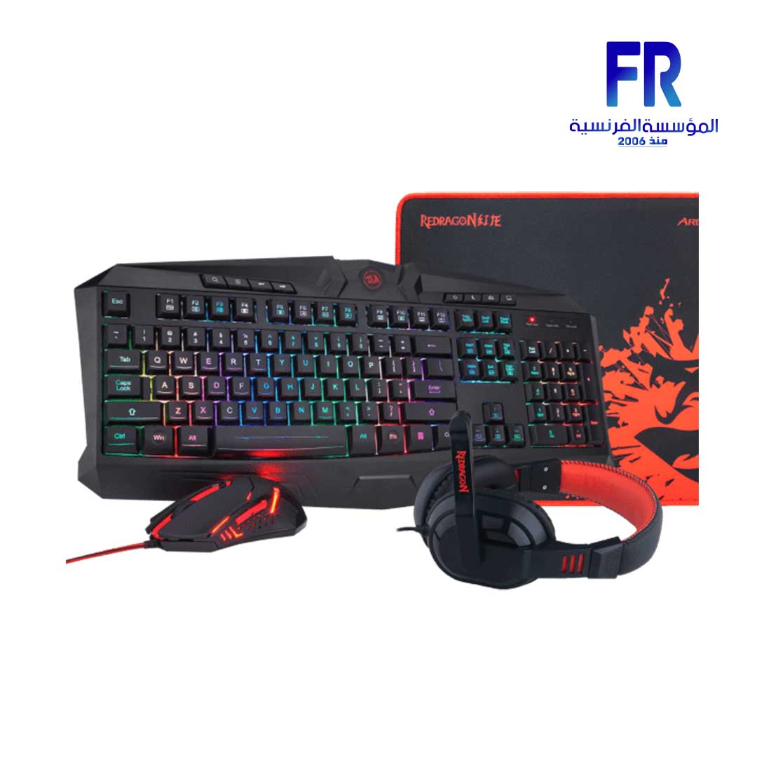 Redragon S101 BA 4IN1 Keyboard - Mouse - Mouse Pad - Headset Wired Gaming Essentials