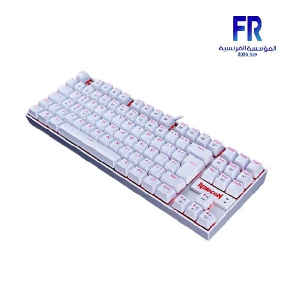 Redragon Kumara K552 Single Light Red Switch White Wired Mechanical Gaming Keyboard