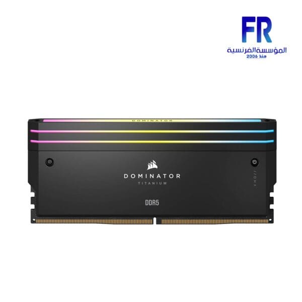 Corsair Dominator Titanium RGB 96Gb (2 X 48Gb) DDR5 6600Mhz Black Desktop Memory