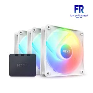 Nzxt F120RGB Core 120MM White 3 Fans With Controller Fan