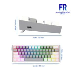 Redragon K617 Fizz RGB Red Switch Wired Mechanical Gaming Keyboard