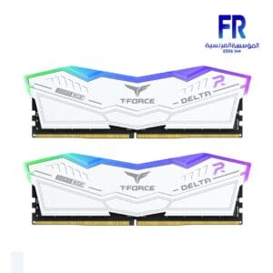 Team Group T Force Delta RGB 64Gb (2 X 32Gb) DDR5 6000Mhz CL38 White Desktop Memory