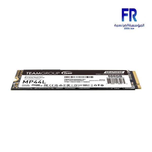 Teamgroup MP44L 500Gb M.2 Nvme Internal Solid State Drive SSD