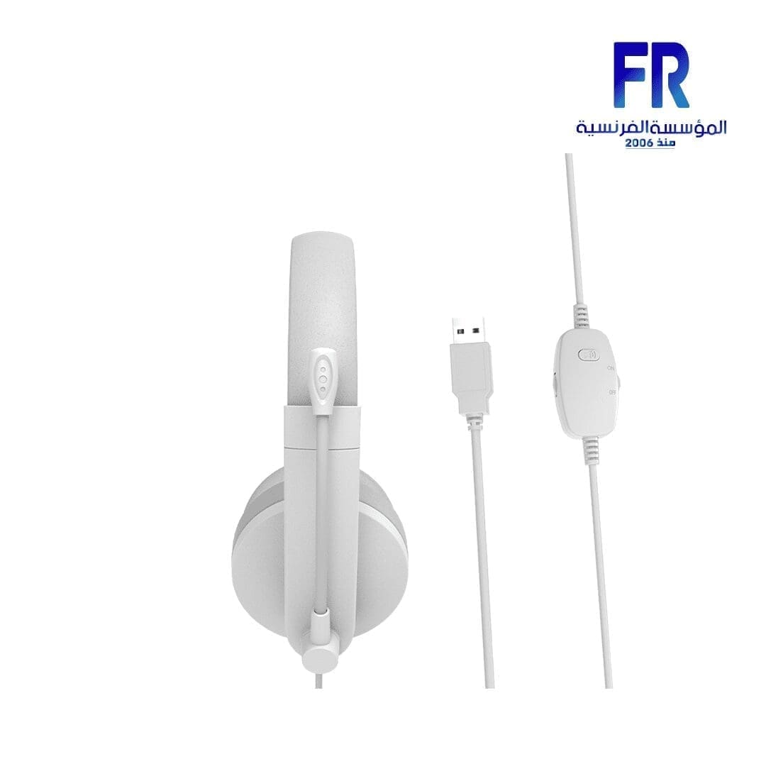 Meetion HP003U White Usb Wired Headset