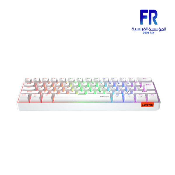 Meetion MK005 60% Blue switch Arabic White Wired Mechanical Keyboard