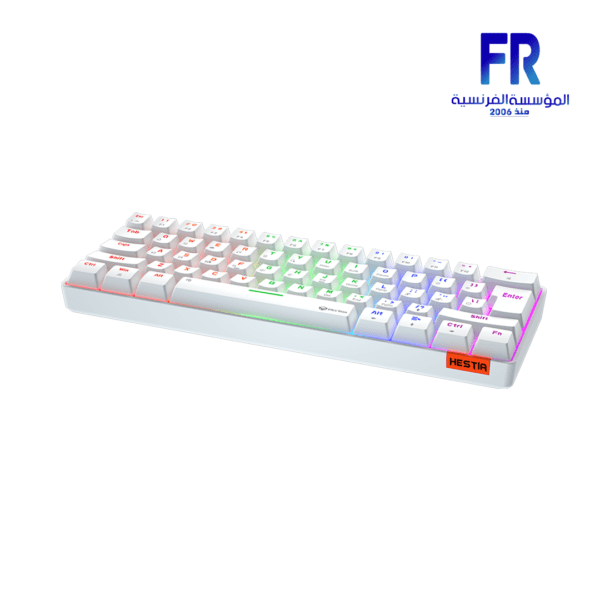 Meetion MK005 60% Blue switch Arabic White Wired Mechanical Keyboard