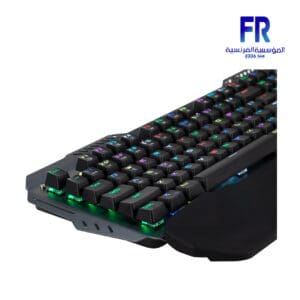 Meetion MK20 Anti ghosting Metal Blue switch Arabic Grey Wired Mechanical Keyboard