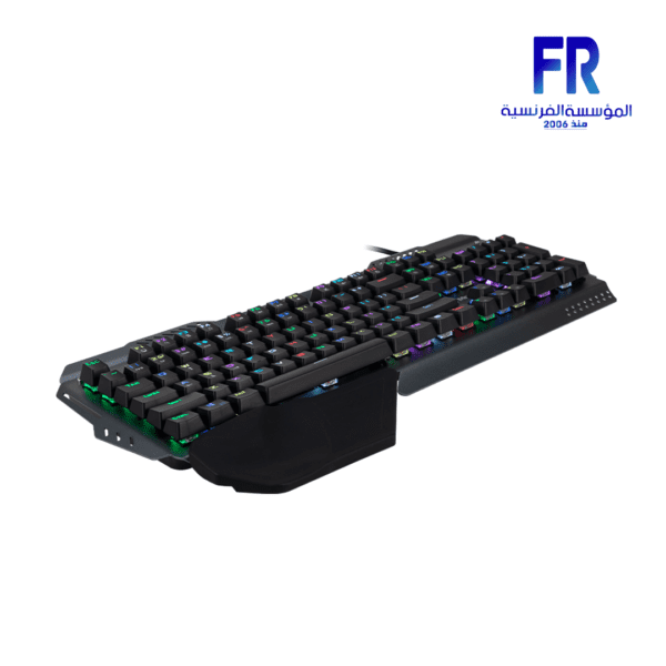 Meetion MK20 Anti ghosting Metal Blue switch Arabic Grey Wired Mechanical Keyboard