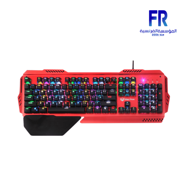 Meetion MK20 Anti ghosting Metal Blue switch Arabic Red Wired Mechanical Keyboard