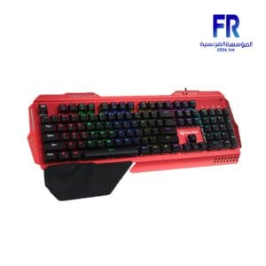 Meetion MK20 Anti ghosting Metal Blue switch Arabic Red Wired Mechanical Keyboard