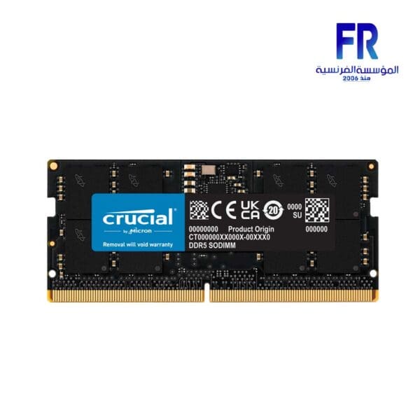 Crucial 16Gb DDR5 5600Mhz Laptop Memory