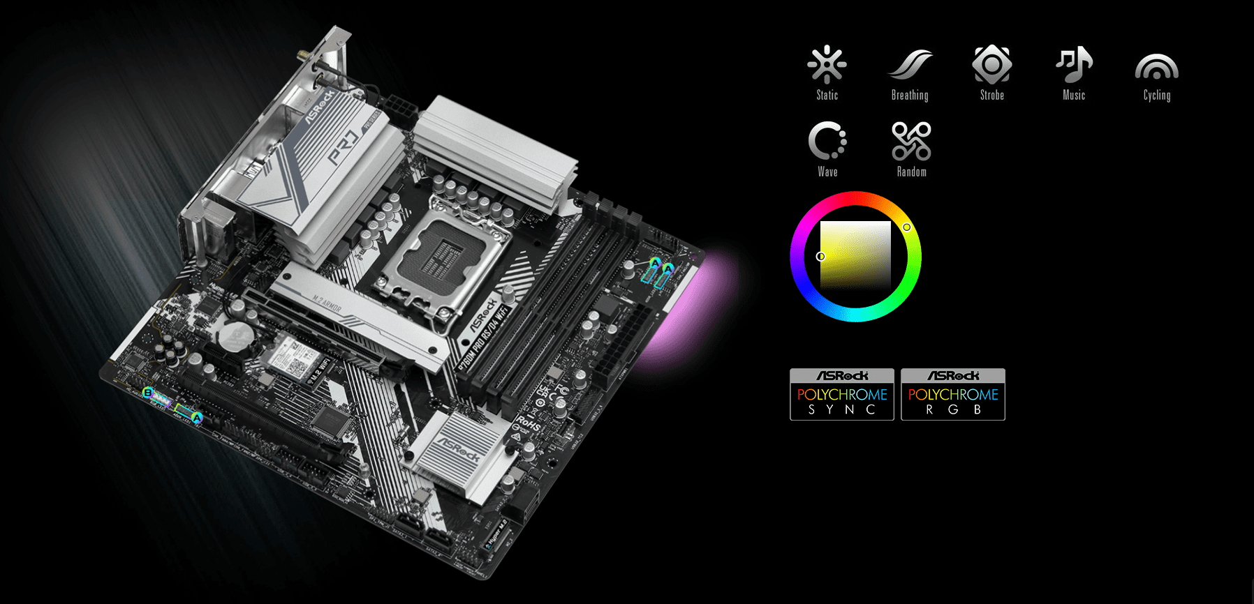 Asrock B760M PRO RS/D4 DDR4 WIFI Motherboard