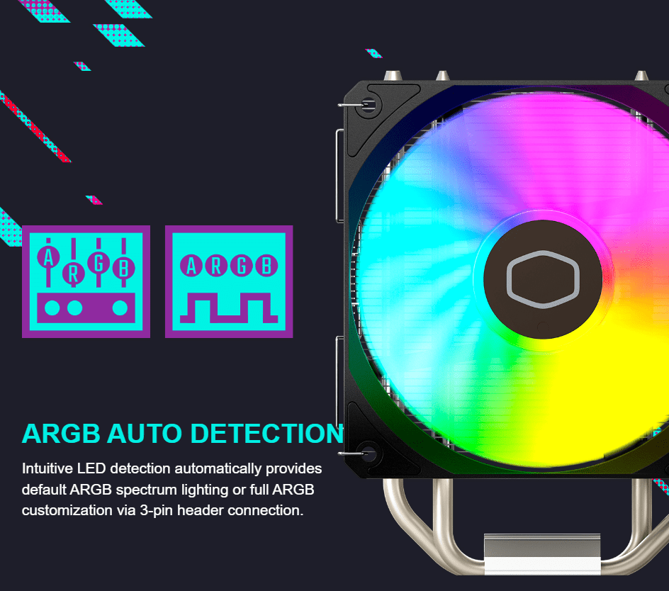 Cooler Master Hyper 212 Spectrum V3 ARGB Air Cpu Cooler