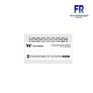 Thermaltake Toughpower Gf A3 SNOW 850W 80 Plus Gold ATX 3.0 Pcie 5.0 Fully Modular Power Supply