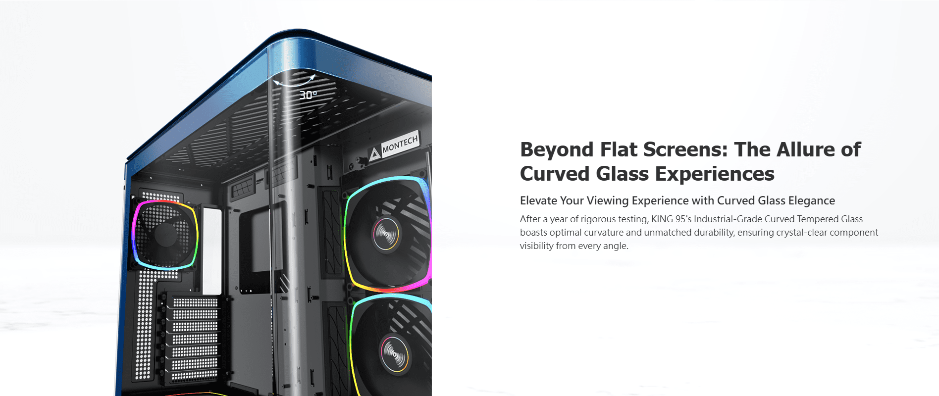 Montech King 95 Pro Blue Mid Tower Case