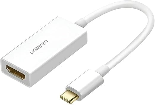 USB Type C - HDMI Ugreen - white (40273) A small adapter that gives great possibilities of 4K image ! The adapter with USB Type C and HDMI connectors will allow you to quickly and easily connect, for example, a computer with a USB Type C interface to an additional monitor or TV . You won't need any software to transfer an image between devices. The adapter works in the Plug and Play system. Specification: Brand: Ugreen Model: 40273 Input port: USB Type C (male) Output port: HDMI 1.4 (female) Maximum screen resolution: 4K * 2K, 30Hz Compatible with the system: macOS, Linux, Windows Dimensions: 50 x 43 x 16 mm Cable length: 20 cm The most important advantages of the USB Type C - HDMI adapter: You can connect your computer to the projector or extend the desktop to two monitors You will extend the capabilities of a laptop that does not have an HDMI connector . This is ideal if you only have a USB Type-C port You get crystal clear images in high definition up to 4K You don't need any additional software . All you need to do is connect the cables and it's ready! Extend the video image The adapter with USB Type C and HDMI connectors allows you to connect a computer with a USB Type C port to an HDTV, monitor or projector with an HDMI interface. From now on, you will be able to view all presentations, documents, as well as home movies or photos more comfortably. You can also add a second monitor, expanding your computer's desktop and doubling your workspace. Supports 4K resolution Does your TV or monitor support 4K resolution? The adapter will send the image in this resolution. Enjoy a vivid, detailed picture!