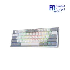 Redragon Fizz K617 RGB Red Switch White Gray Wired Mechanical Gaming Keyboard