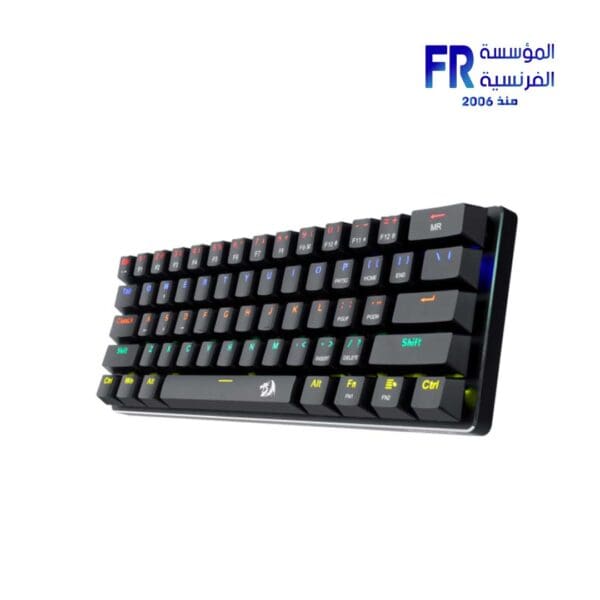 Redragon Jax K613 Rainbow Blue Switch Arabic Wired Mechanical Gaming Keyboard