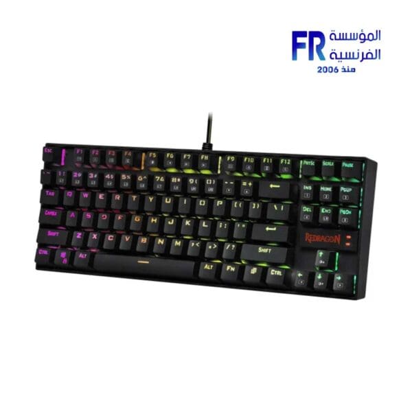 Redragon Kumara K552 Rainbow Brown Switch Arabic Wired Mechanical Gaming Keyboard