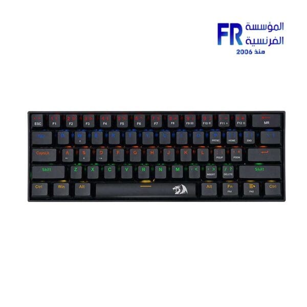 Redragon Lakshmi K606R Rainbow Blue Switch Wired Mechanical Gaming Keyboard