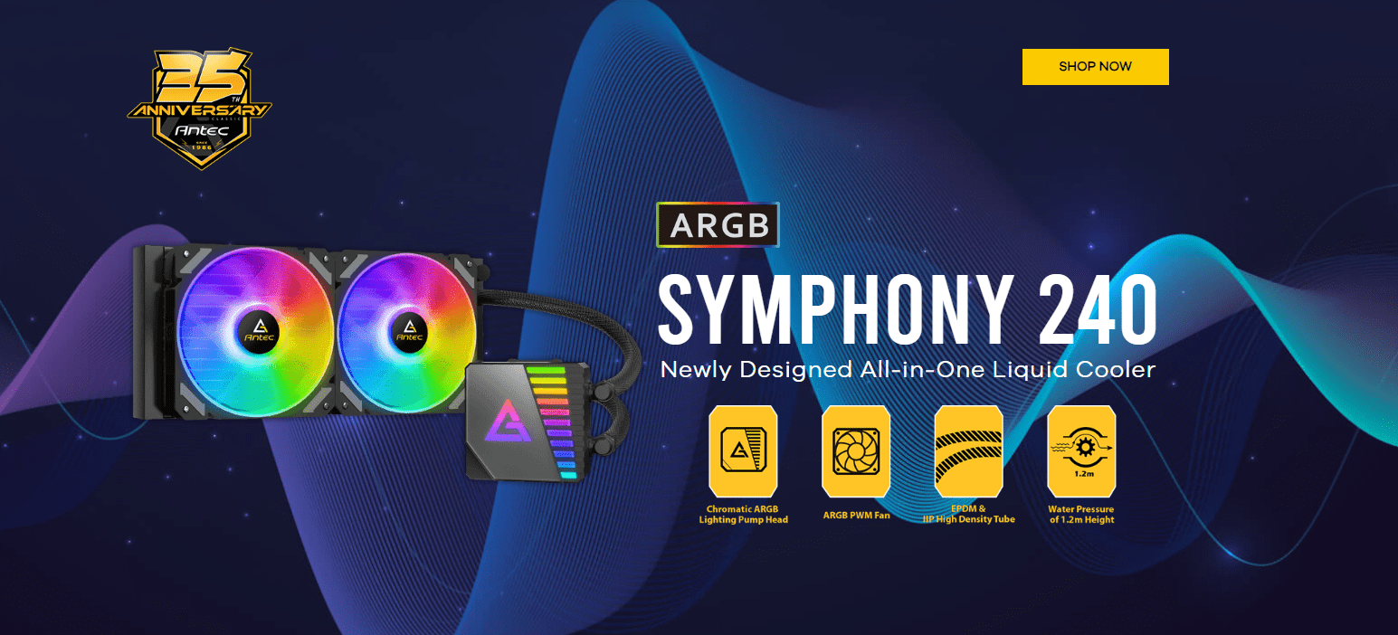 Antec Symphony 240MM ARGB Liquid Cpu Cooler