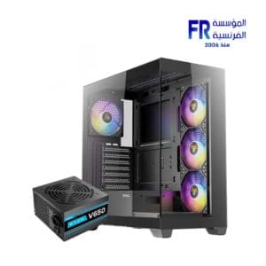 Antec CX300 ARGB + Atom V650 650 Watts Mid Tower Gaming Case