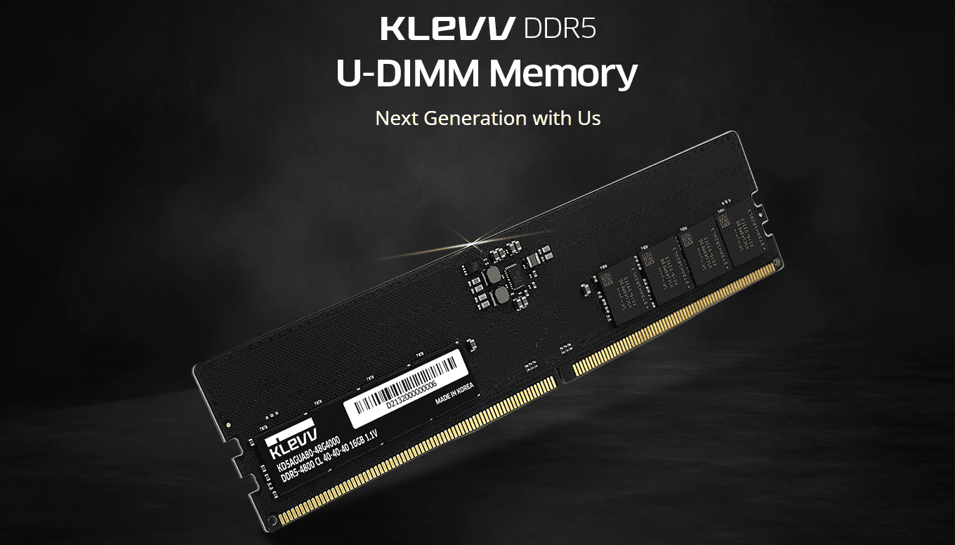 Klevv 32GB 5600MHZ DDR5 CL46 Desktop Memory