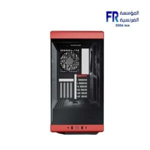 HYTE Y40 Modern Aesthetic 2 Fans Included Luxury PCIE 4.0 Riser Cable Black Red Mid Tower Case