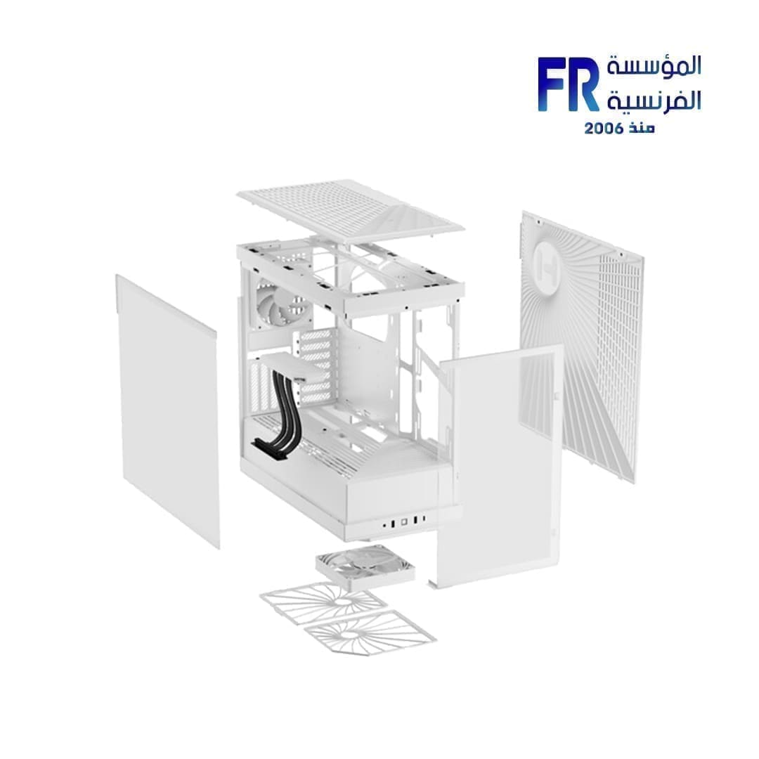 HYTE Y40 Modern Aesthetic 2 Fans Included Luxury PCIE 4.0 Riser Cable White Mid Tower Case