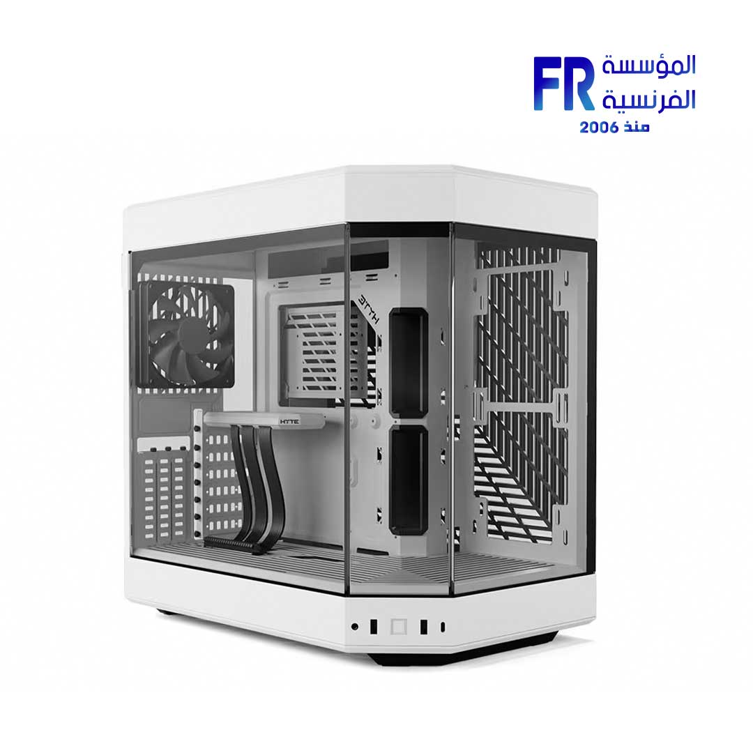 HYTE Y60 Modern Aesthetic 3 FE12 Fans Included PCIE 4.0 Riser Cable White Mid Tower Case 
