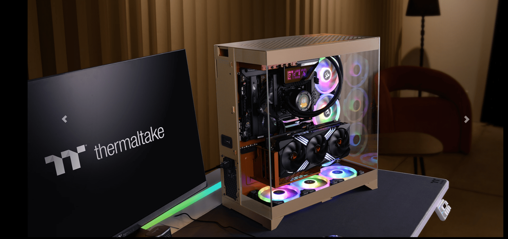 Thermaltake Cte E550 Tempered Glass TG Gravel Sand Mid Tower Case
