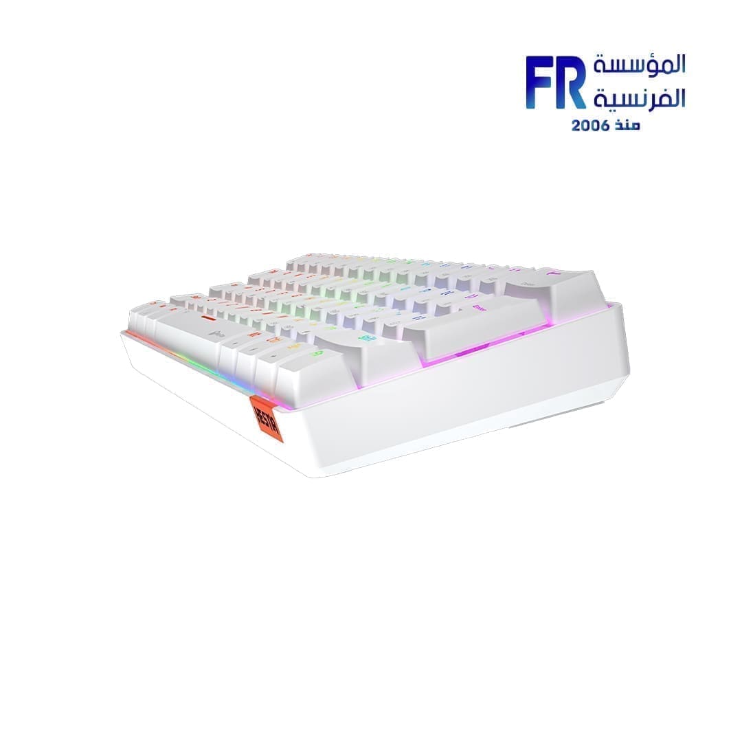 Meetion MK005BT 60% Blue switch Arabic Dual Mode Bluetooth White Mechanical Keyboard