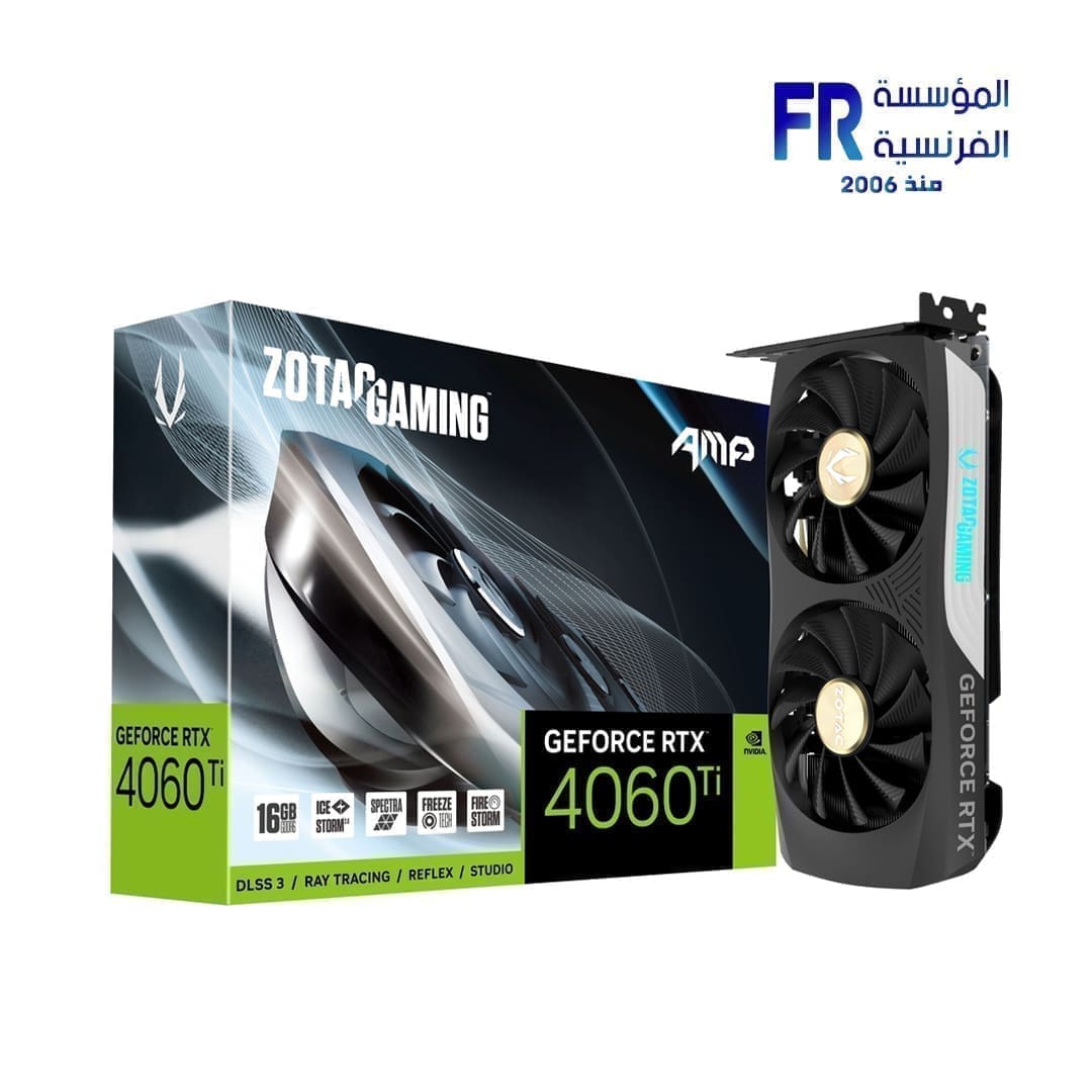 Zotac Gaming AMP RTX 4060 Ti 16GB 128Bit GDDR6 Graphic Card