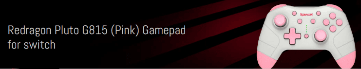 Redragon Pluto G815 Pink Wireless Gamepad