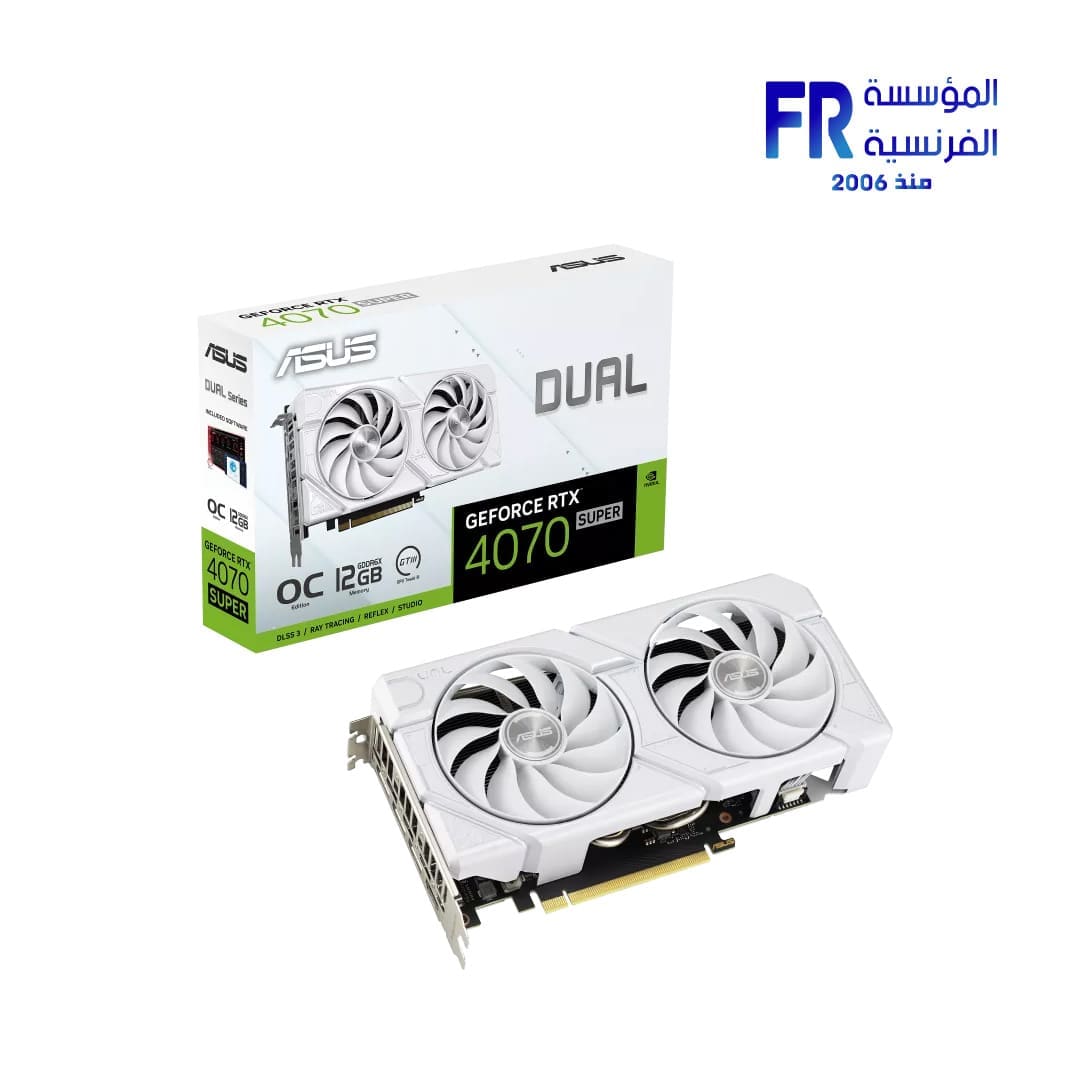 Asus Dual GeForce RTX 4070 Super Evo 12GB GDDR6X White Graphic Card