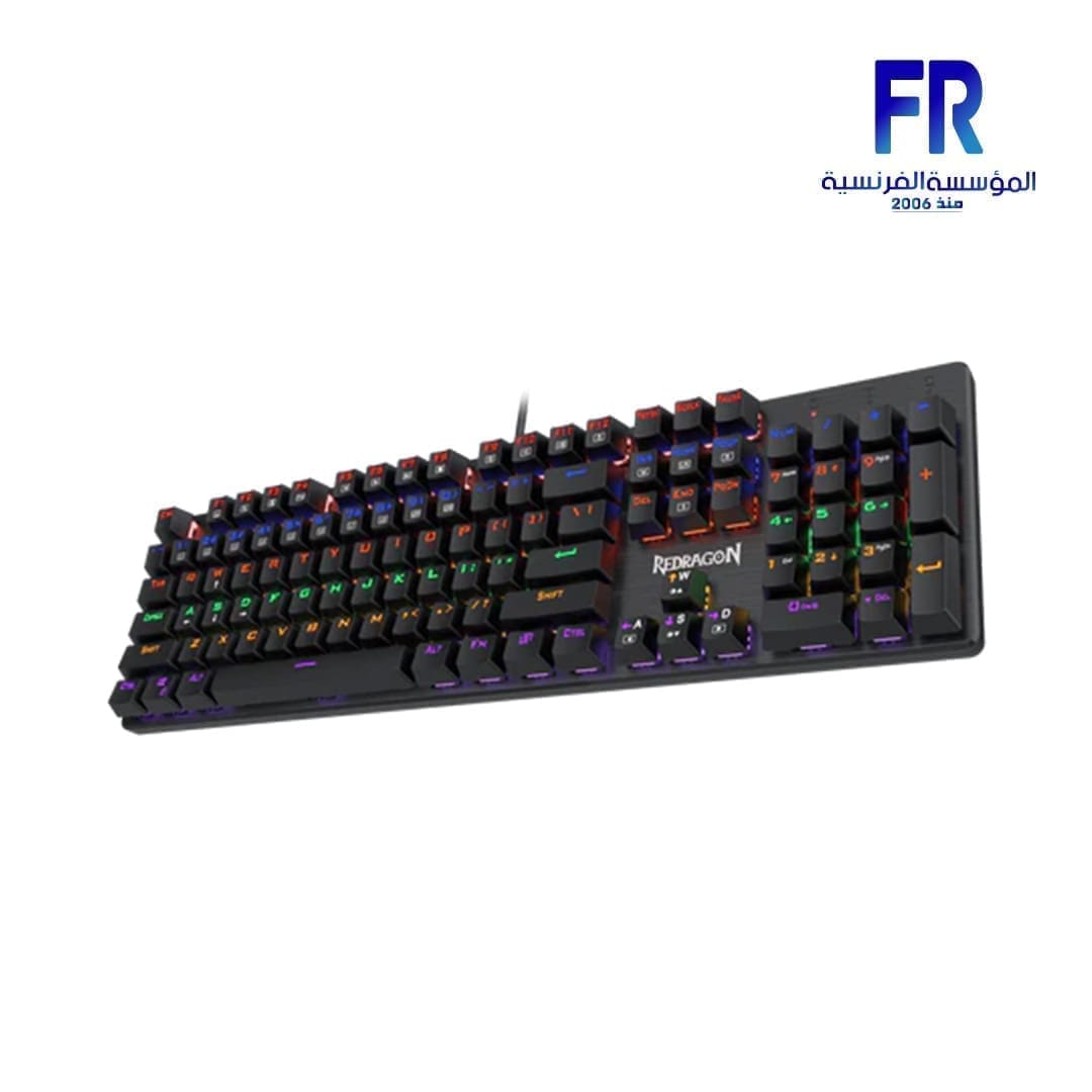 Redragon Valheim K608 Red Switch Rainbow Arabic Wired Mechanical Gaming Keyboard