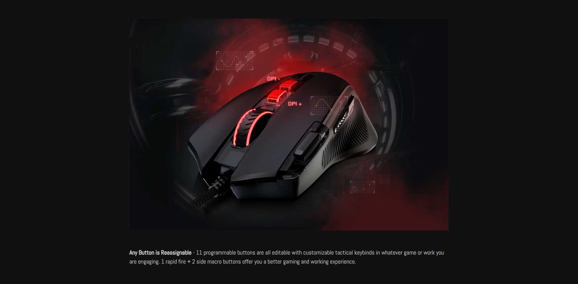 Redragon M612 RGB Wired Gaming Mouse