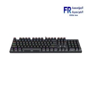 Redragon Valheim Rainbow Elite K608 Blue Switch Arabic Wired Mechanical Gaming Keyboard