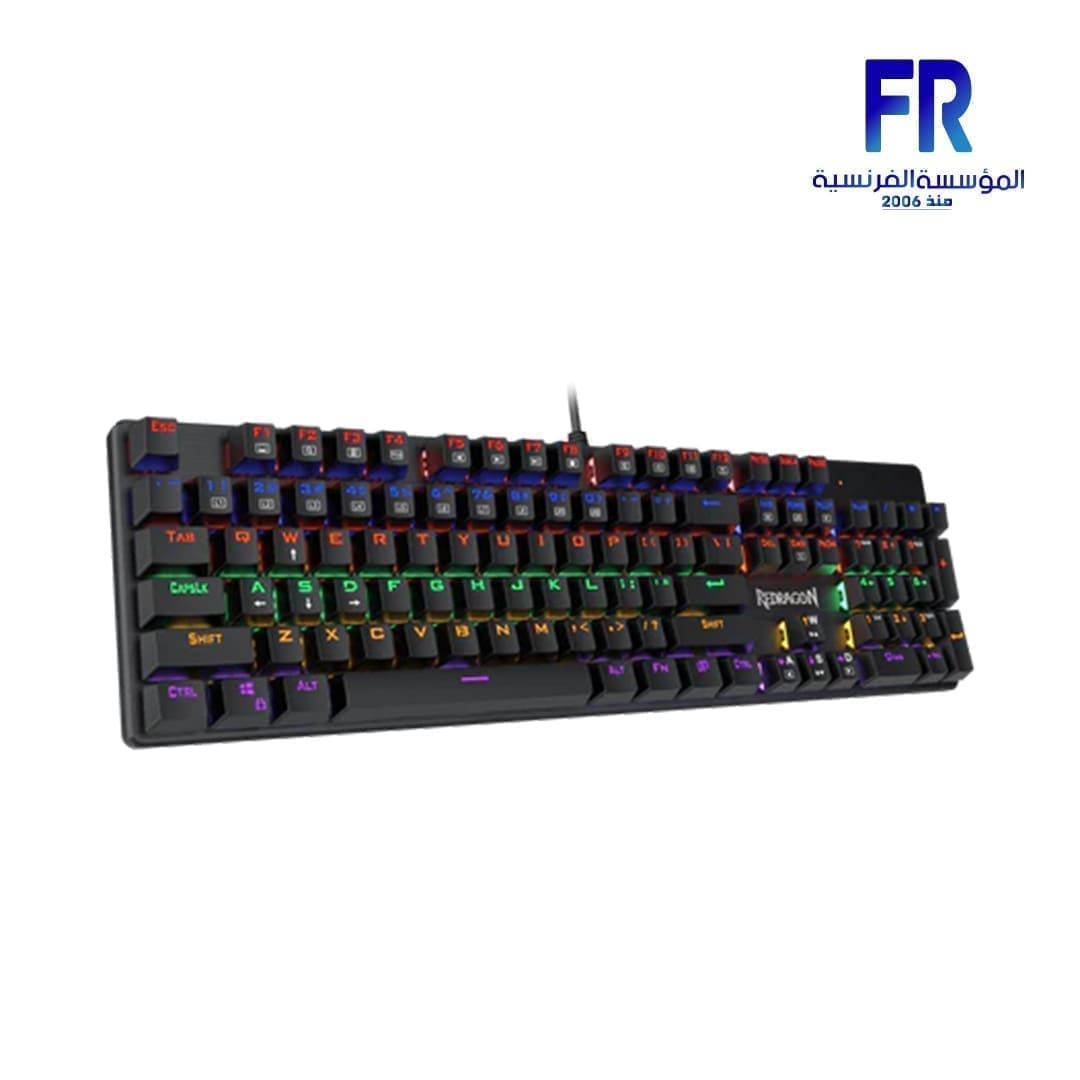 Redragon Valheim K608 Red Switch Rainbow Arabic Wired Mechanical Gaming Keyboard